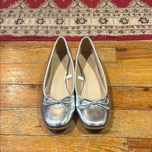 Silver Ballet heels